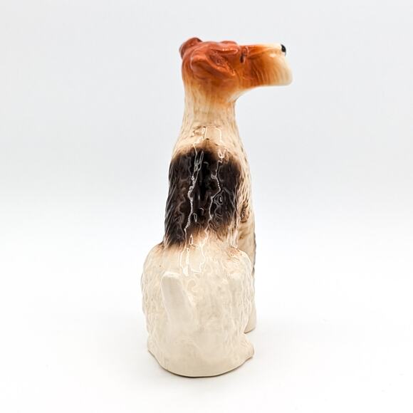 Kingston Pottery England Vintage Hand Painted Airedale Terrier Statue Figurine - Picture 5 of 12
